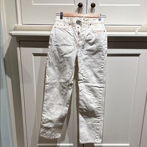 BDG Cream High-Waisted Jeans